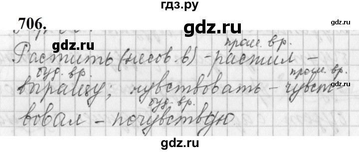 ГДЗ по русскому языку 5 класс  Ладыженская   упражнение - 706, Решебник №1 к учебнику 2019